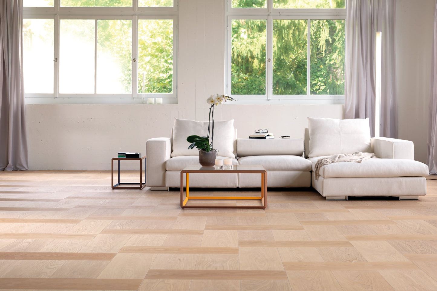 Bauwerk Formpark 520 Natur 35 R – kreative Parkett-Planken