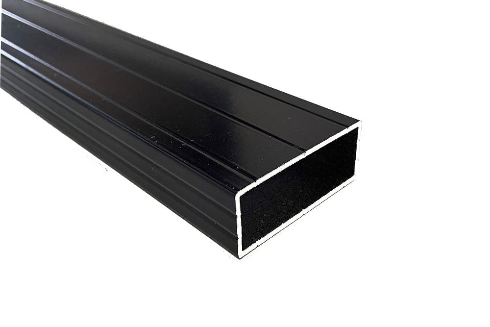 Aluminium-Unterkonstruktion schwarz pulverbeschichtet
