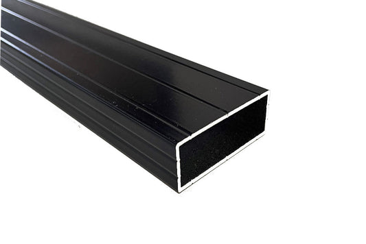 Aluminium-Unterkonstruktion schwarz pulverbeschichtet